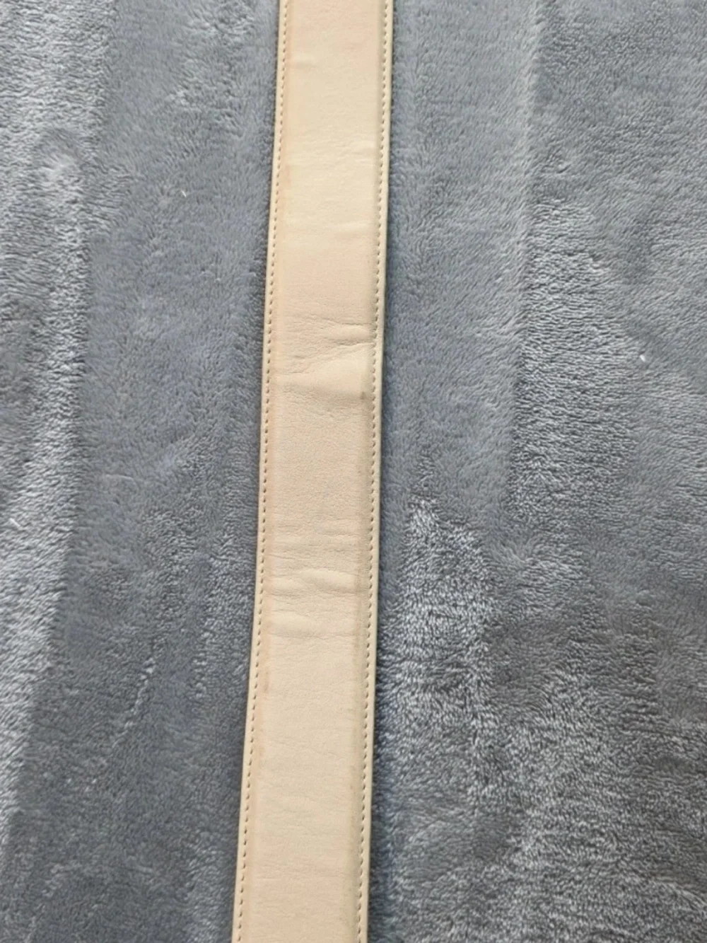 Coach Cream 2X Leather Belt with Gold-Tone Buckle